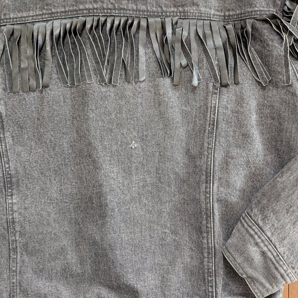 JEFF HAMILTON VINTAGE 1980s FRINGE DENIM JACKET - Picture 5 of 7